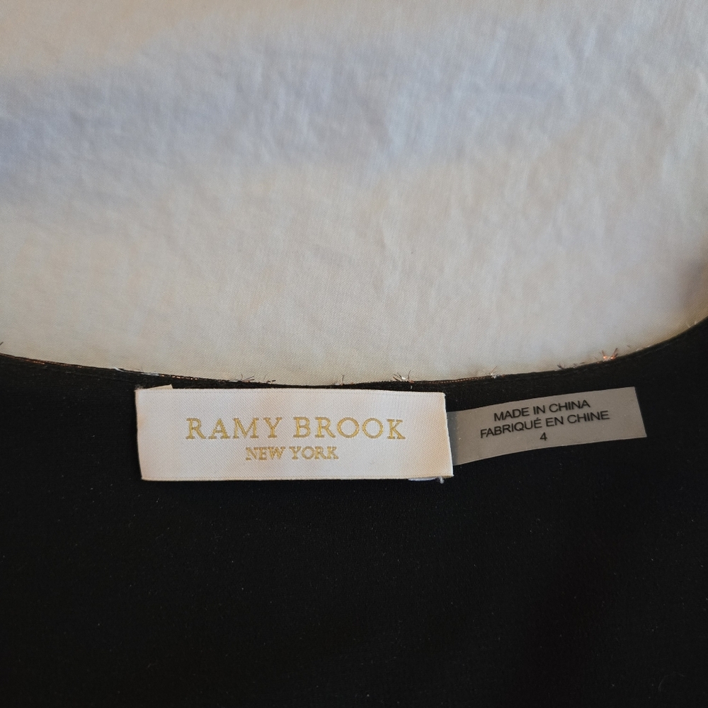 Ramy Brook sz 4 Shaina Lurex Silk Jacquard Mini Dress - Picture 3 of 12